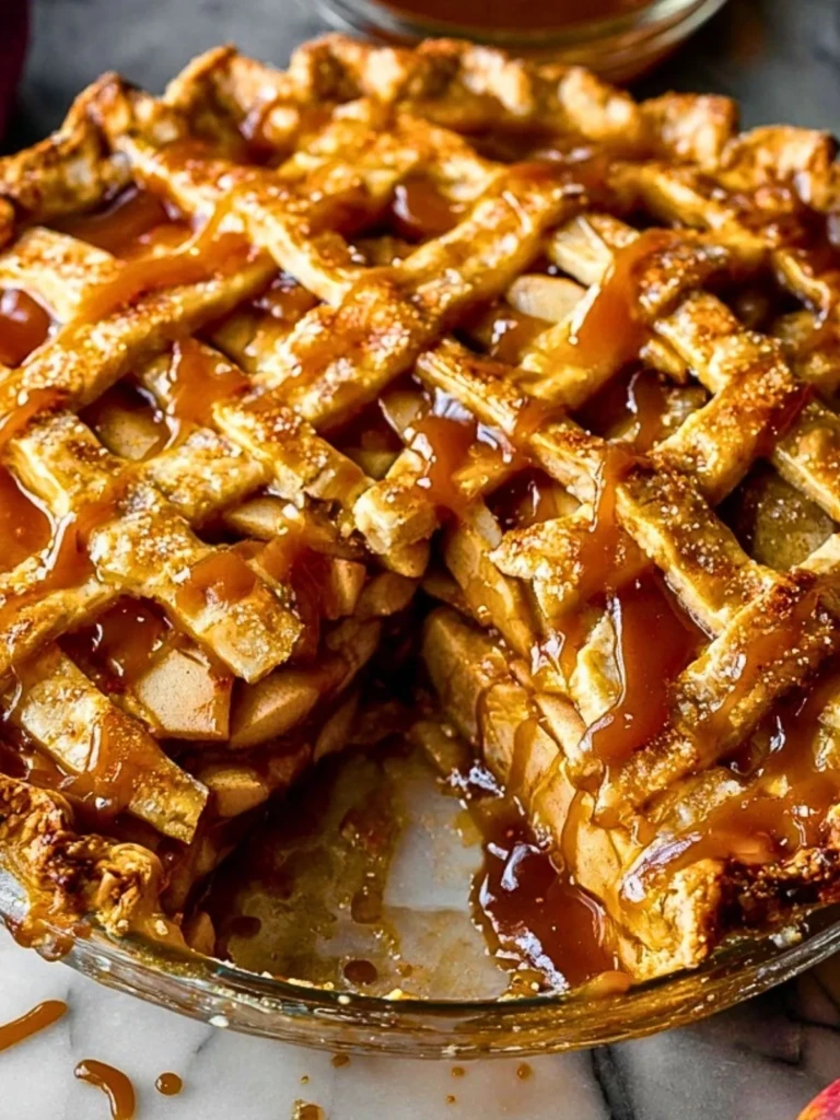 Salted Caramel Apple Pie - 3