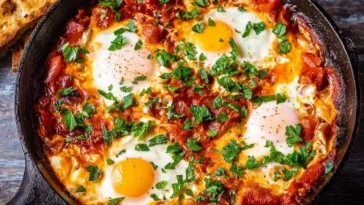 Shakshuka (Eggs in Spiced Tomato Sauce)