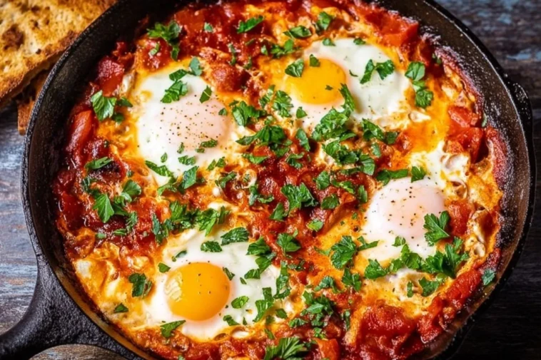 Shakshuka (Eggs in Spiced Tomato Sauce)