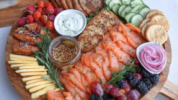 Smoked Salmon Charcuterie Board