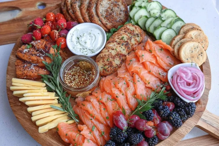 Smoked Salmon Charcuterie Board