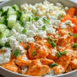 Spicy Buffalo Chicken Cottage Cheese Bowl