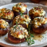 Stuffed Mushrooms with Cheese & Herbs