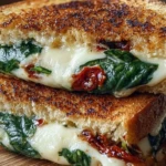 Sun-Dried Tomato, Spinach, and Ricotta Grilled Cheese