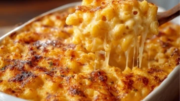 Three-Cheese Baked Macaroni