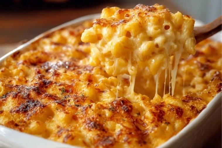 Three-Cheese Baked Macaroni