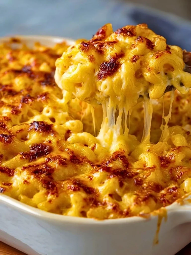 Three-Cheese Baked Macaroni
