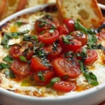 Three-Cheese Tomato Bruschetta Dip