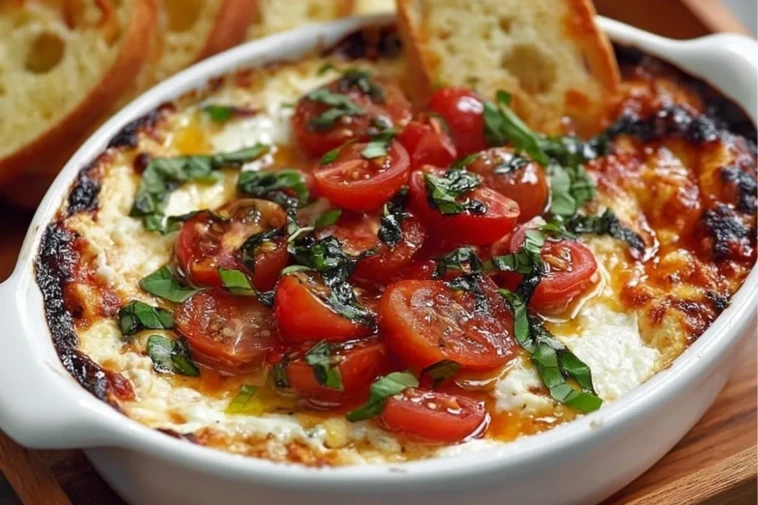 Three-Cheese Tomato Bruschetta Dip