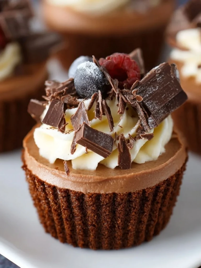 Triple Chocolate Mousse Cups