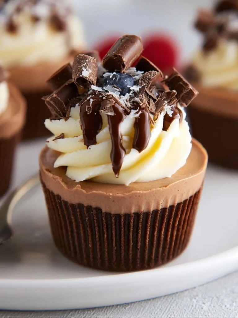 Triple Chocolate Mousse Cups