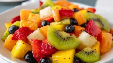 Tropical Fruit Salad with honey-lime dressing - 1