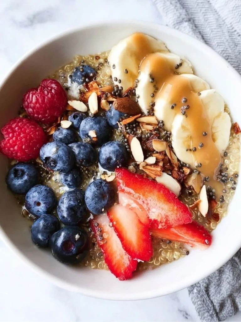 Very Berry Quinoa Breakfast Bowl