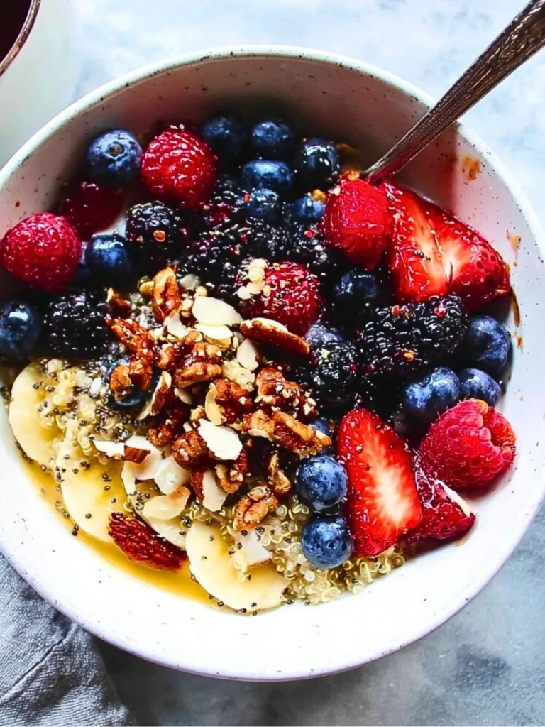 Very Berry Quinoa Breakfast Bowl