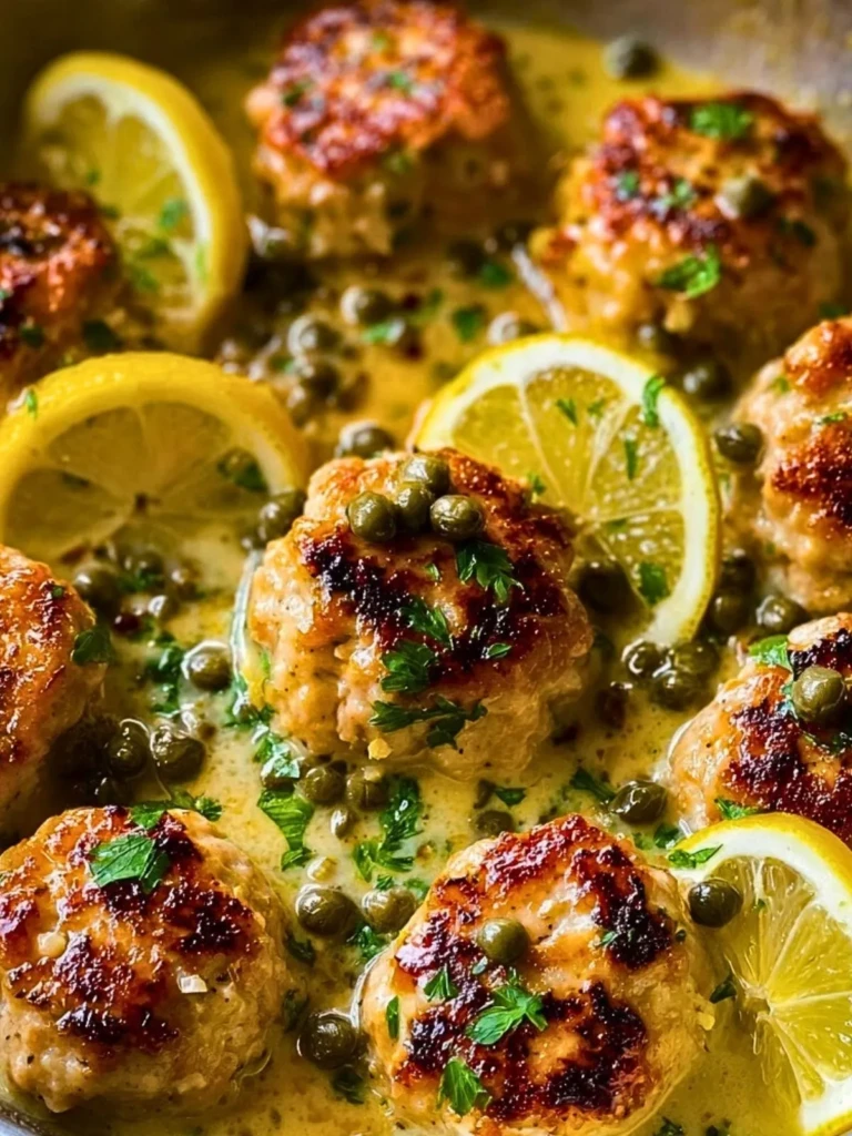 Chicken Piccata Meatballs - 2