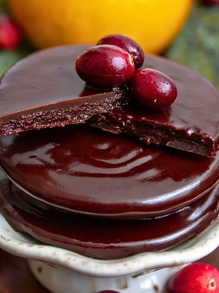 Chocolate Covered Cranberry Sauce: Festive Condiment for the Holidays
