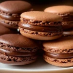 Chocolate Macarons: French Cookies with Ganache Filling