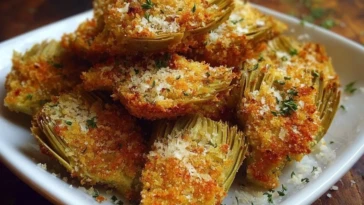 Crispy Parmesan Artichoke Hearts