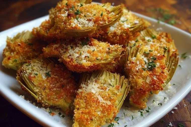 Crispy Parmesan Artichoke Hearts