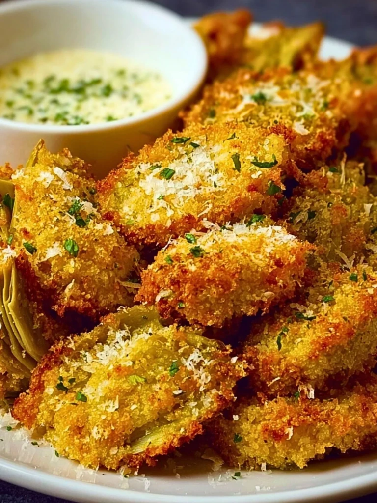 Crispy Parmesan Artichoke Hearts