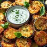 Crispy Zucchini Chips with Basil Mayo