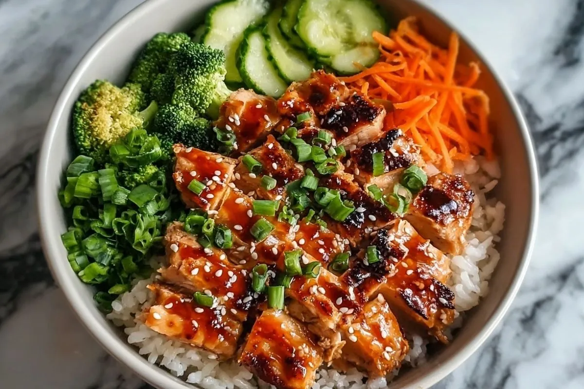 Sticky Chicken Rice Sticky Chicken Rice Bowls