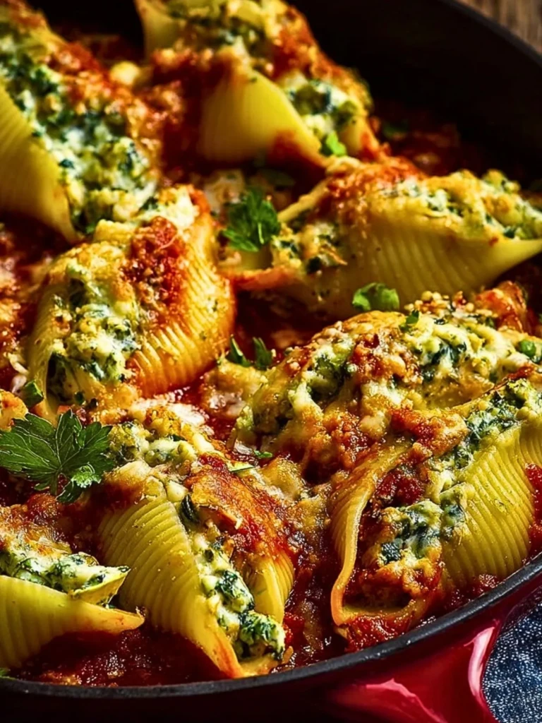 Herb & Zucchini Stuffed Jumbo Shells