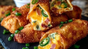 Jalapeno Popper Egg Rolls