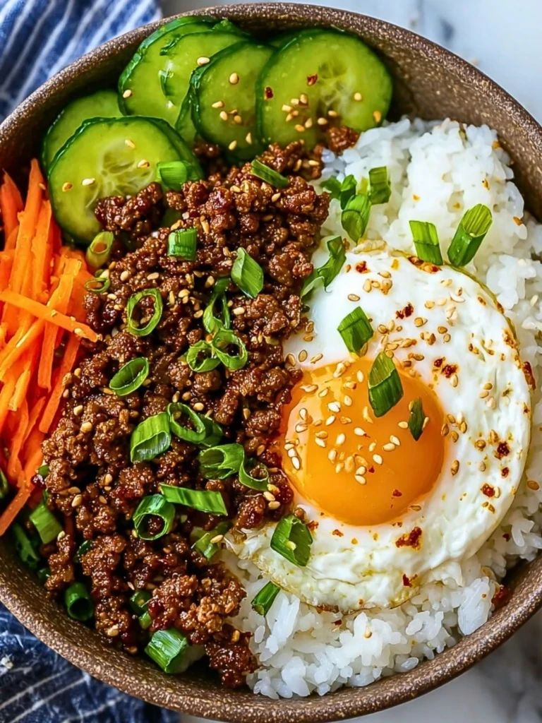 Korean Ground Beef Bowl