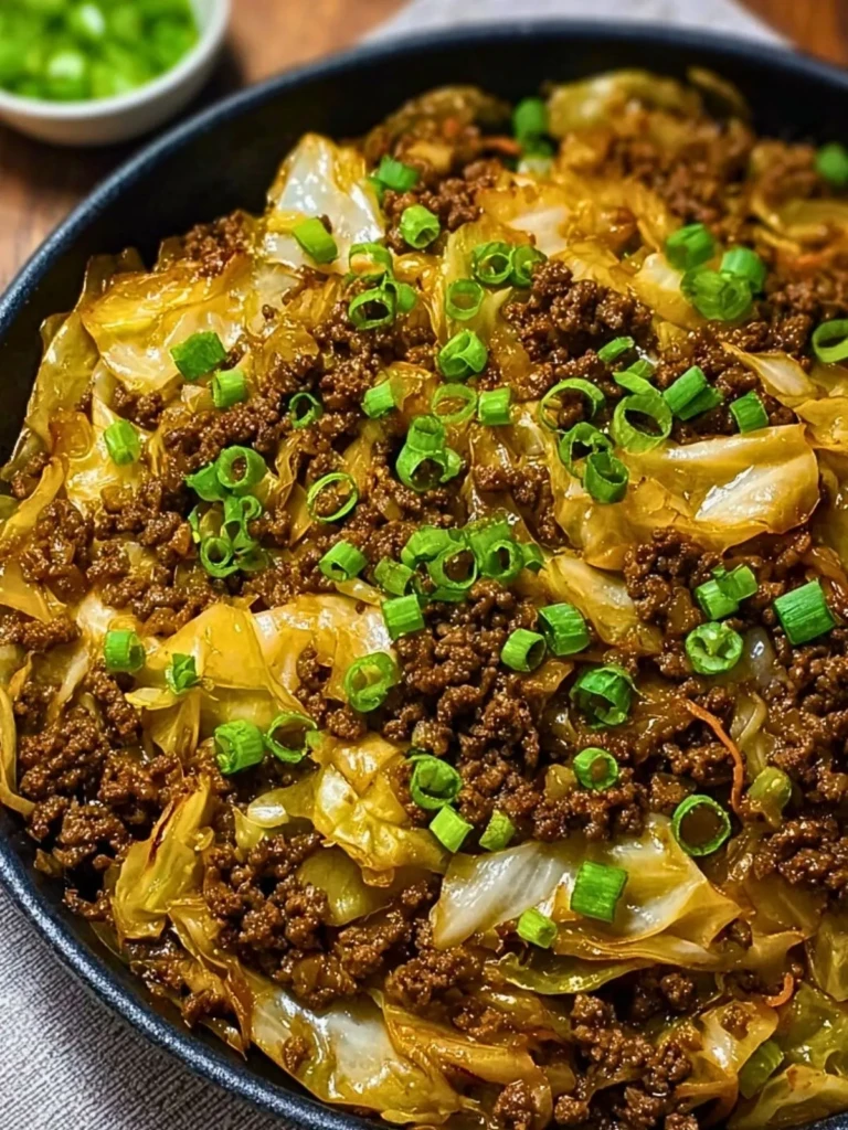Mongolian Ground Beef and Cabbage: Low-Carb Skillet Meal