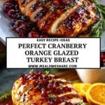 Perfect Cranberry Orange Glazed Turkey Breast - Pin 1