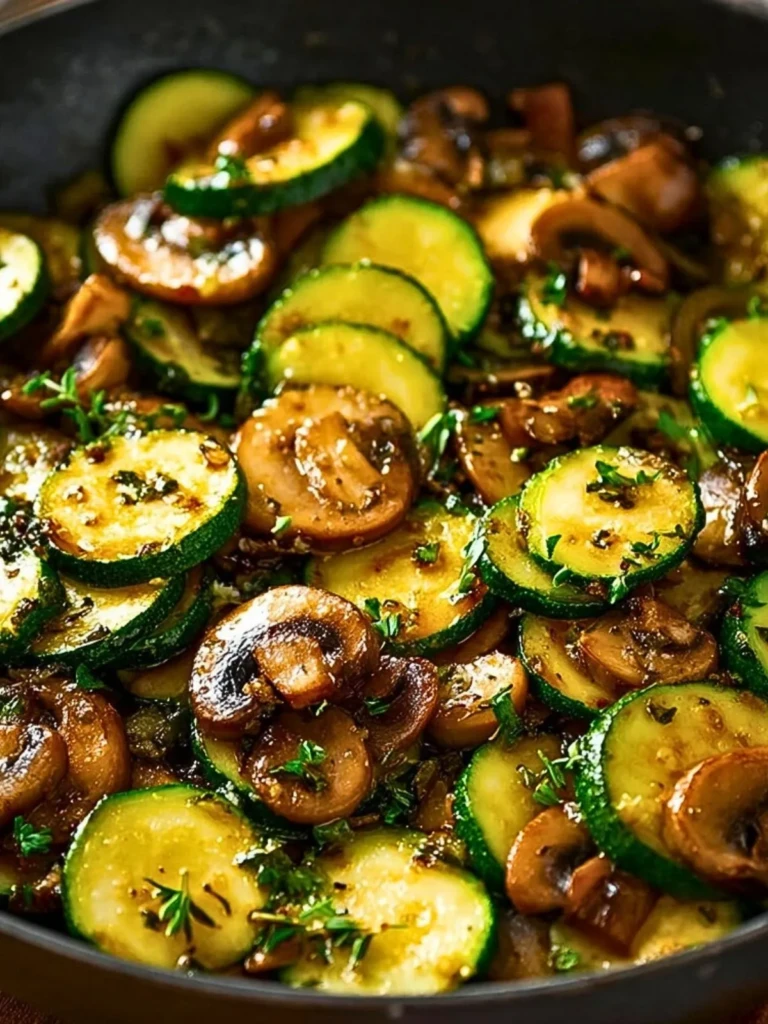 Sautéed Zucchini and Mushrooms