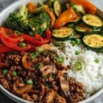 Spicy Ground Beef Stir-Fry Bowl