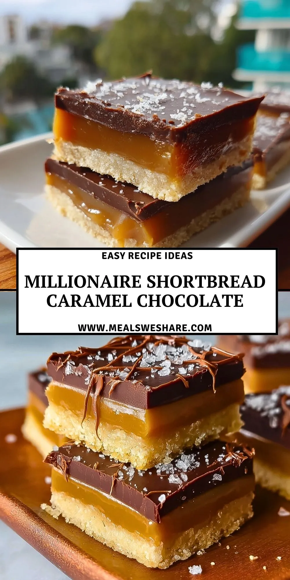 Millionaire Shortbread Caramel Chocolate - Pin 1