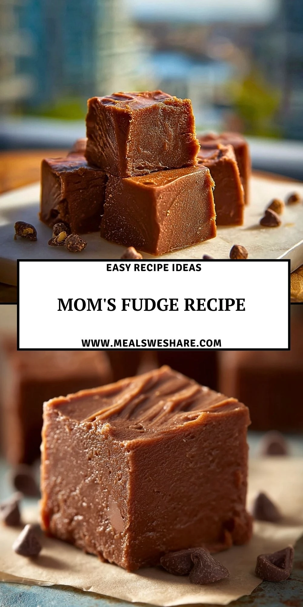 Mom's Fudge Recipe - Pin 1