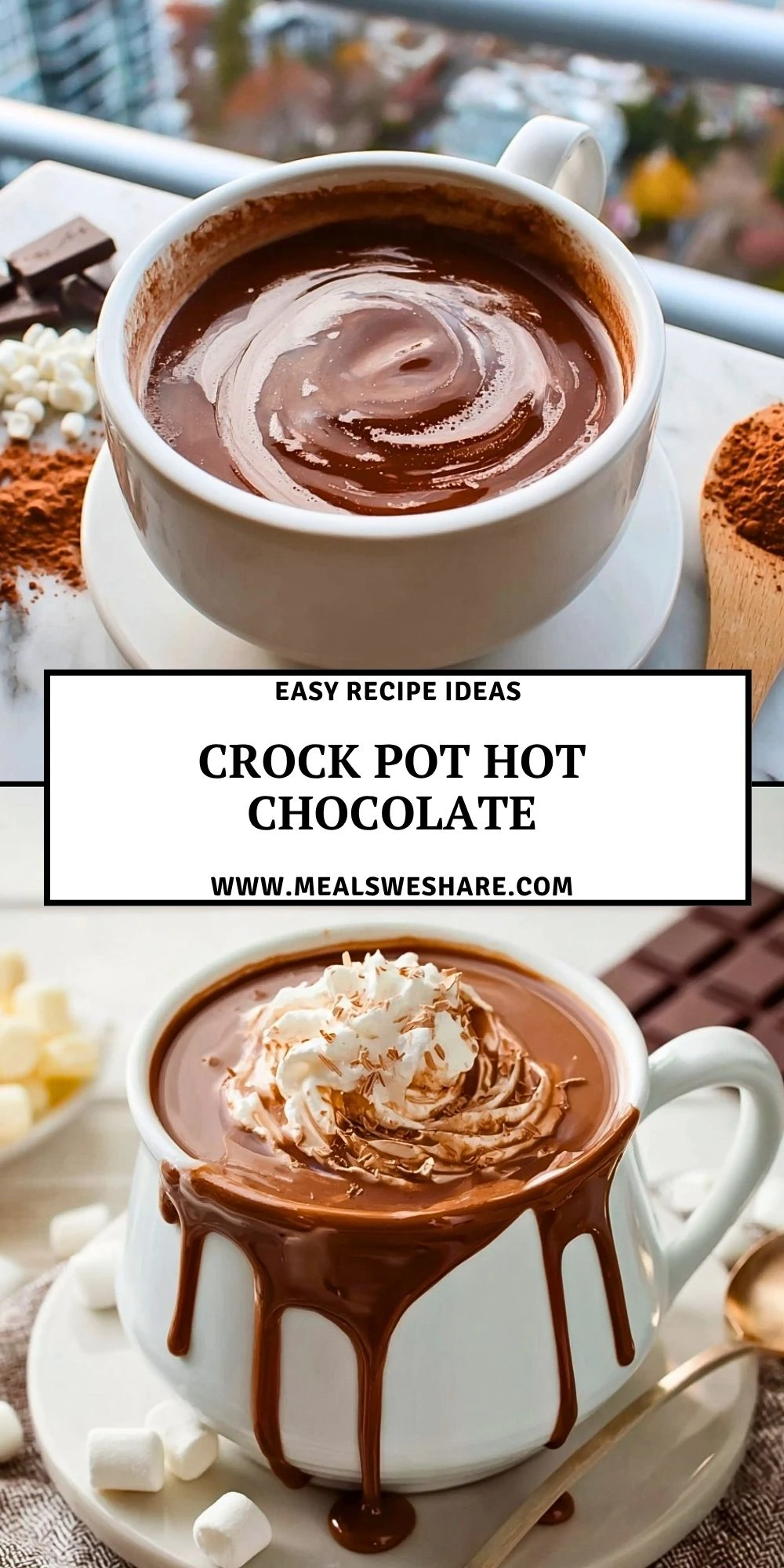 Crock Pot Hot Chocolate - Pin 1