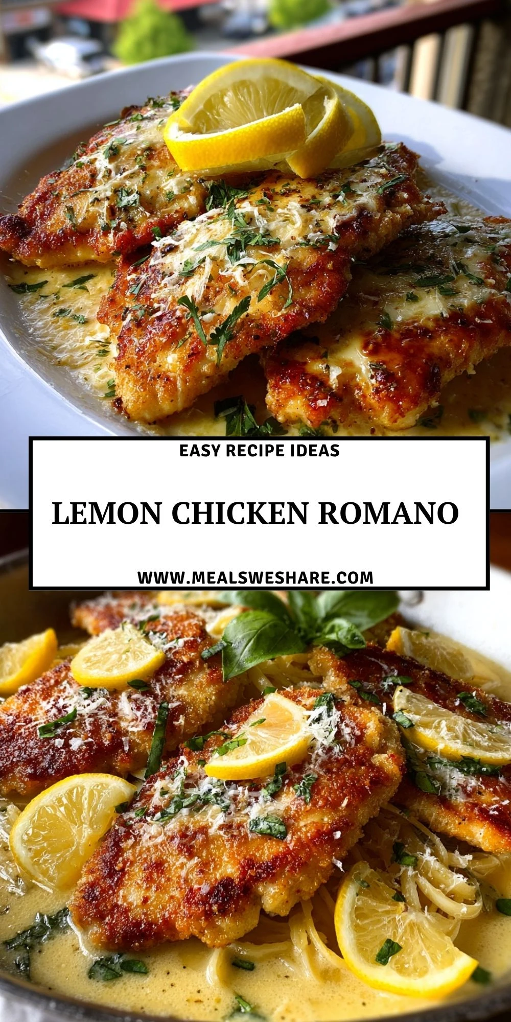 Lemon Chicken Romano - Pin 1