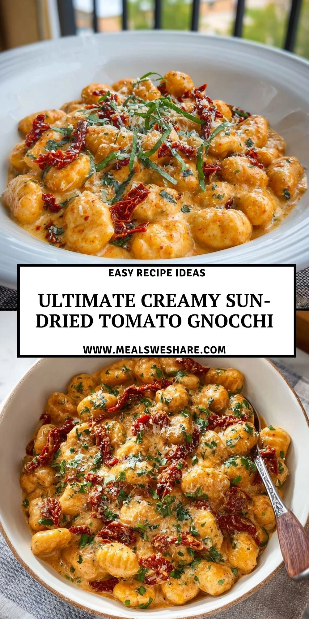 Ultimate Creamy Sun-Dried Tomato Gnocchi - Pin 1